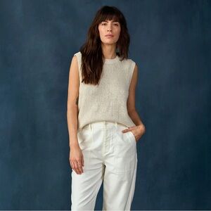 Outerknown Crescent Knit Tank - Moonlight - S